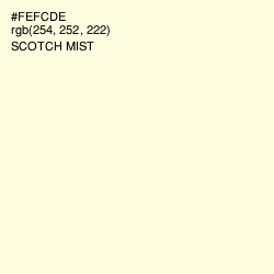 #FEFCDE - Scotch Mist Color Image